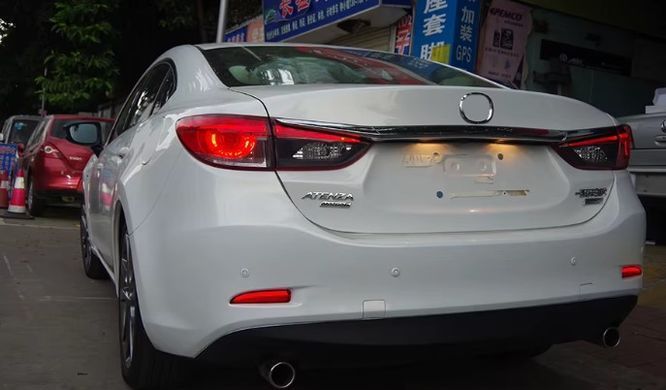 Задні тюнінг лед фонарі Mazda 6 седан 2013-2018 р.в. Мазда 6, Mazda, Альтернативная оптика, 6, Новое, На штатные места, 6 Sedan (GJ, GH) 2012-