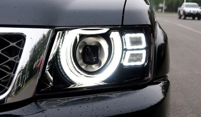 Передние лед фары для Nissan Patrol Y61 1997-2010 г.в. Нисан Патрол, Nissan, Альтернативная оптика, Patrol, Новое, На штатные места