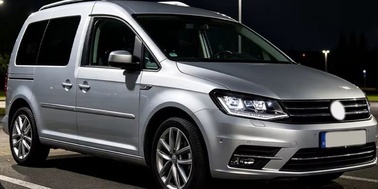 Передние тюнинг лед фары для Volkswagen Caddy 2015-2020 г.в. Волксваген Кади, Volkswagen, Альтернативная оптика, Caddy, Новое, На штатные места