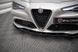 Накладка на передній бампер спліттер вар. 1 для Alfa Romeo Giulia Sport 2016-, Черный