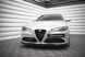 Накладка на передній бампер спліттер вар. 1 для Alfa Romeo Giulia Sport 2016-, Черный