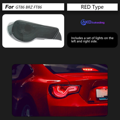 Задние тюнинг лед фонари для Toyota GT86 BRZ 2012-2018 г.в. Субару БРЗ, Toyota, Альтернативная оптика, Новое, На штатные места