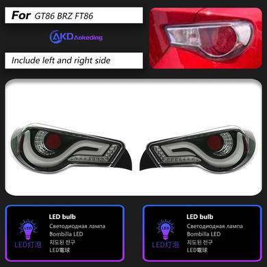Задние тюнинг лед фонари для Toyota GT86 BRZ 2012-2018 г.в. Субару БРЗ, Toyota, Альтернативная оптика, Новое, На штатные места