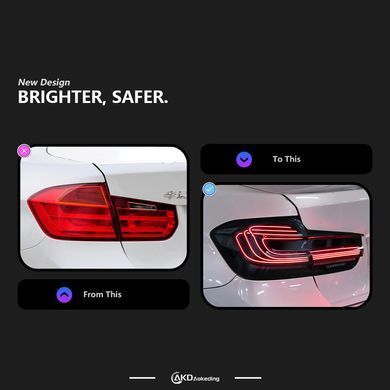Задні тюнінг ліхтарі для BMW 3 серії F30 2012-2018 р.в. БМВ Ф30, Зовнішній тюнінг, BMW, Альтернативная оптика, 3-Series, Новое, На штатные места, 3 (F30, F35, F80) 2011-