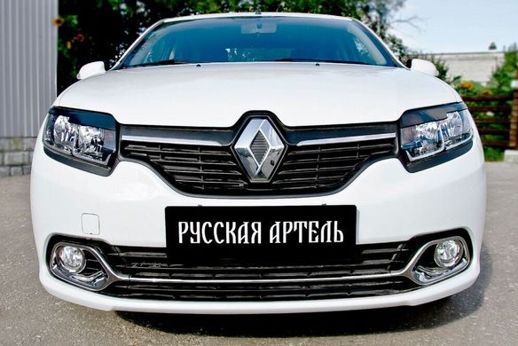 Реснички на фары Renault Logan 2014+ г.в. Рено Логан