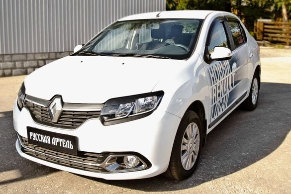 Реснички на фары Renault Logan 2014+ г.в. Рено Логан