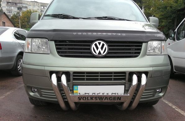 Защита переднего бампера "Ноздри" Volkswagen T-5