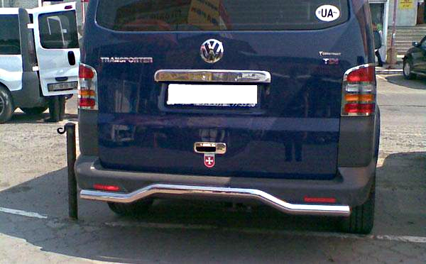 Защита заднего бампера (труба "волна) Volkswagen T-5