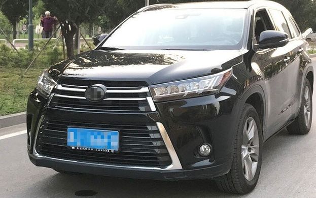 Тюнинг лед фары Toyota Highlander 2017+ г.в. рестайлинг