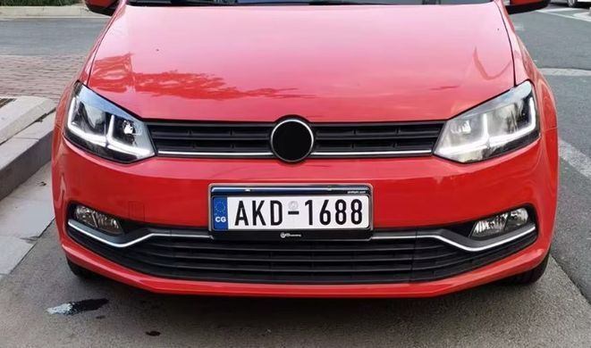 Передние лед фары для Volkswagen Polo 2009-2016 г.в. Волксваген Поло, Черный, Volkswagen, Альтернативная оптика, Polo, Новое, На штатные места, POLO (6R, 6C) 2009-