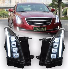 Передние тюнинг лед фары Cadillac ATS 2013+ г.в. Кадилак АТС, Внешний Тюнинг, Cadillac, Альтернативная оптика, ATS, Новое, На штатные места, ATS 2013-