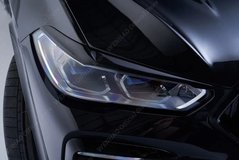 Накладки на фари вії для BMW X5 G05 2019 р.в., Черный, Зовнішній тюнінг