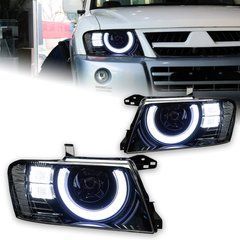 Передні лед фари для Mitsubishi Pajero V73 1999-2006 р.в. Митсубиси Паджеро, Mitsubishi, Альтернативная оптика, Pajero, Новое, На штатные места, PAJERO III (V7_W, V6_W) 2000-2007