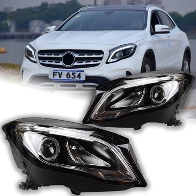 Передние лед фары Mercedes-Benz GLA 2015+ г.в. Мерседес ГЛА, Внешний Тюнинг, Mercedes, Альтернативная оптика, GLA, Новое, На штатные места, GLA-KLASSE (X156) 2013-