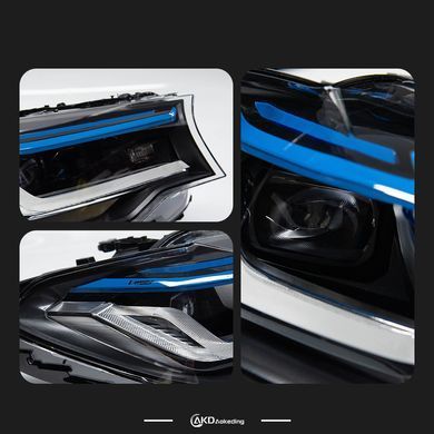 Передние лед фары  BMW 5 серии G30 дорестайлинг 2017-2020 г.в.  БМВ Г30, BMW, Альтернативная оптика, 5-Series, На штатные места, 5 (G30) 2017-