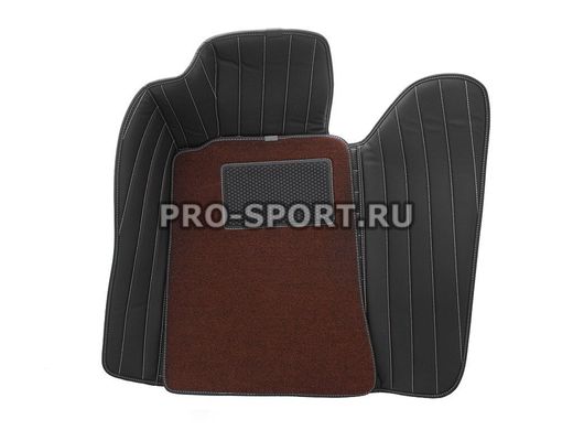 Коврики 3D VIP класса из экокожи на липучках Mercedes Benz SLK R171 2008-2011 г.в.