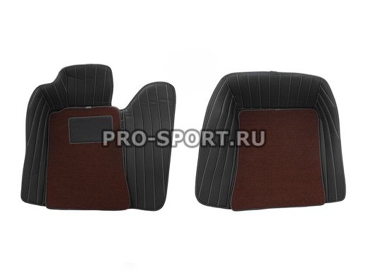 Коврики 3D VIP класса из экокожи на липучках Mercedes Benz SLK R171 2008-2011 г.в.