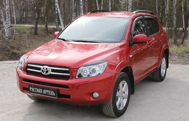 Накладки на передні фари (війки) Toyota Rav4 2006-2010 р.в. Тойота РАВ4