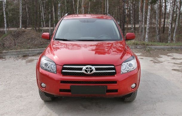 Накладки на передні фари (війки) Toyota Rav4 2006-2010 р.в. Тойота РАВ4