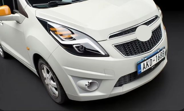 Передние тюнинг лед фары Chevrolet Spark 2011-2014 г.в. Шевролет Спарк, Chevrolet, Альтернативная оптика, Новое, На штатные места
