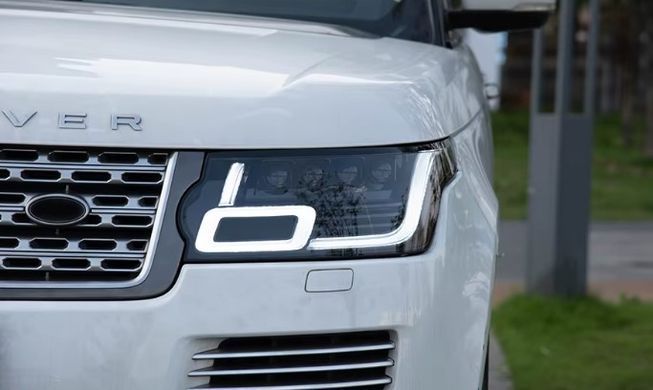 Передні тюнінг лед фари Land Rover Vogue 2013-2017 р.в. Рендж Ровер Вог, Land Rover, Альтернативная оптика, Range Rover, Новое, На штатные места