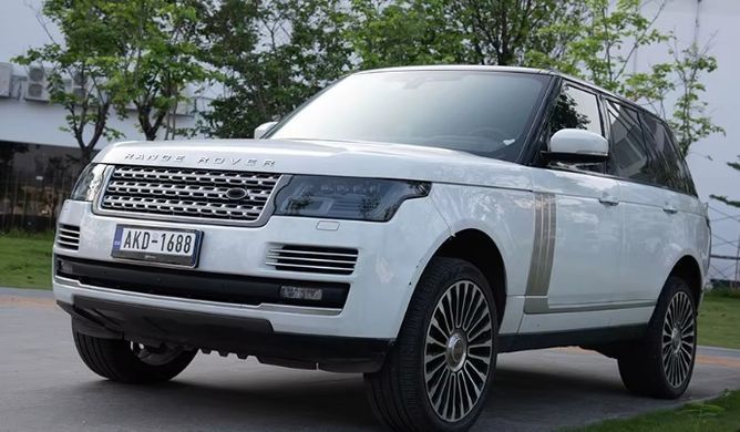 Передні тюнінг лед фари Land Rover Vogue 2013-2017 р.в. Рендж Ровер Вог, Land Rover, Альтернативная оптика, Range Rover, Новое, На штатные места
