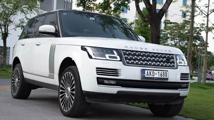 Передні тюнінг лед фари Land Rover Vogue 2013-2017 р.в. Рендж Ровер Вог, Land Rover, Альтернативная оптика, Range Rover, Новое, На штатные места