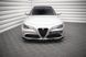 Накладка на передній бампер спліттер вар.2 для Alfa Romeo Giulia Sport 2016-, Черный