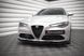 Накладка на передній бампер спліттер вар.2 для Alfa Romeo Giulia Sport 2016-, Черный