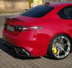 Спойлер кришки багажник для Alfa Romeo Giulia 2015-2022 р.в. Альфа Ромео Джуліа, Черный