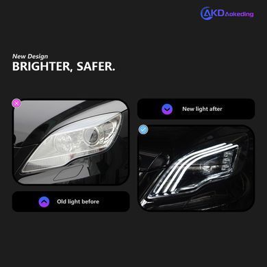 Передние тюнинг лед фары Mercedes R-class W251 2006-2016 г.в. Мерседес Р251, Mercedes, Альтернативная оптика, Новое, На штатные места