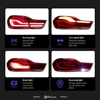 Задние фонари BMW 4 серии F32/F33/F36/F82/F83 2014-2018 г.в. в стиле LCI, BMW, Альтернативная оптика, 4-Series, Новое, На штатные места, 4 Coupe (F32, F82) 2013-