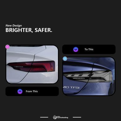Задние тюнинг лед фонари для Audi A5 B9 2017-2020 г.в. Ауди А5 Б9, Audi, Альтернативная оптика, A5, Новое, На штатные места