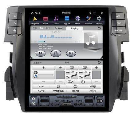 Штатная магнитола в стиле тесла Honda Civic 2016-2019 г.в. Хонда Цивик  Android, GPS, Автомагнитола, Honda, Civic, Новое, На штатные места, CIVIC X 2016-