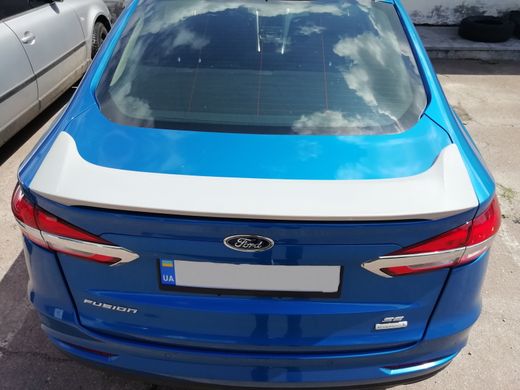 Спойлер багажника високий Ford Mondeo \ Fusion 2013 р.в., Серый грунт (под покраску), Ford, Спойлер, Требуется, ABS-пластик, Mondeo, Новое, На штатные места, Mondeo 2013-