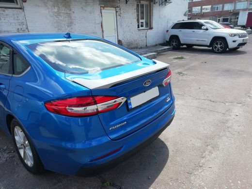 Спойлер багажника високий Ford Mondeo \ Fusion 2013 р.в., Серый грунт (под покраску), Ford, Спойлер, Требуется, ABS-пластик, Mondeo, Новое, На штатные места, Mondeo 2013-