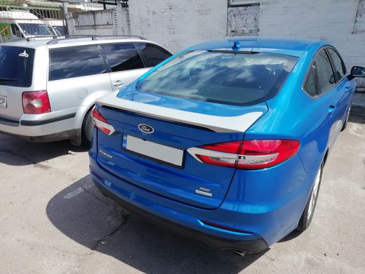 Спойлер багажника високий Ford Mondeo \ Fusion 2013 р.в., Серый грунт (под покраску), Ford, Спойлер, Требуется, ABS-пластик, Mondeo, Новое, На штатные места, Mondeo 2013-