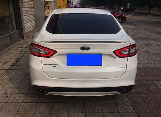 Спойлер багажника високий Ford Mondeo \ Fusion 2013 р.в., Серый грунт (под покраску), Ford, Спойлер, Требуется, ABS-пластик, Mondeo, Новое, На штатные места, Mondeo 2013-