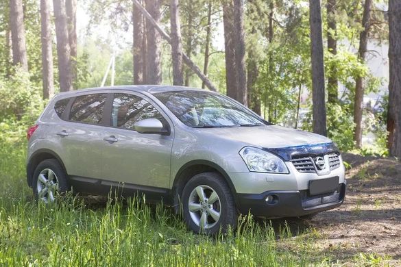 Защитная сетка решетки переднего бампера Nissan Qashqai 2006-2010 г.в. Нисан Кашкай