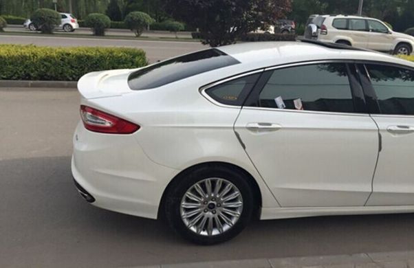 Спойлер багажника високий Ford Mondeo \ Fusion 2013 р.в., Серый грунт (под покраску), Ford, Спойлер, Требуется, ABS-пластик, Mondeo, Новое, На штатные места, Mondeo 2013-