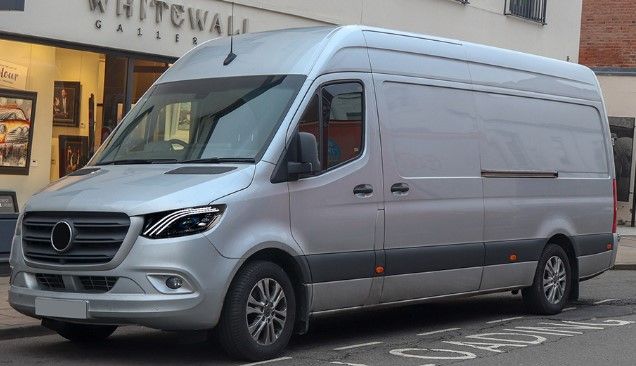 Передние лед фары для Mercedes Sprinter 907 2018+ г.в. стиль AMG, Mercedes, Альтернативная оптика, Sprinter, Новое, На штатные места, SPRINTER (907) 2018-