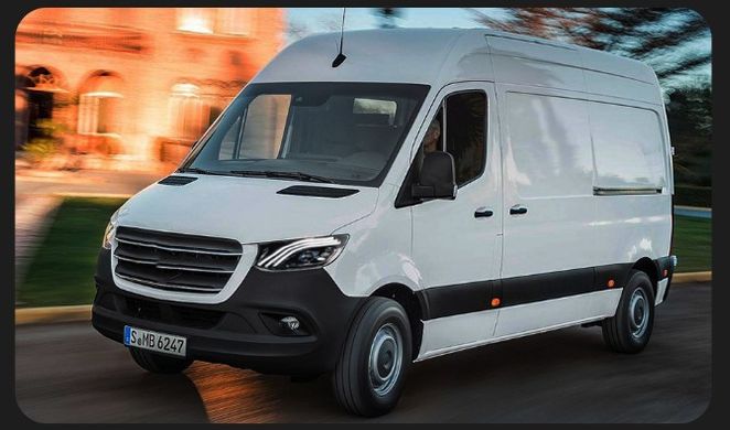 Передние лед фары для Mercedes Sprinter 907 2018+ г.в. стиль AMG, Mercedes, Альтернативная оптика, Sprinter, Новое, На штатные места, SPRINTER (907) 2018-