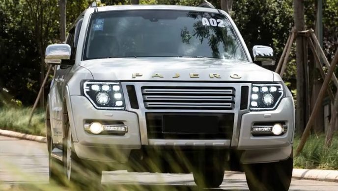 Передние фары лед Mitsubishi Pajero 2006-2018 г.в. Митсубиси Паджеро, Внешний Тюнинг, Mitsubishi, Альтернативная оптика, Pajero, Новое, На штатные места, PAJERO IV (V8_W, V9_W) 2006-