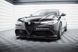 Накладка на передний бампер сплиттер для Alfa Romeo Giulia Velose 2016-, Черный