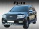 Защита переднего бампера двойной ус с зубами Toyota Land Cruiser 200 2008-2015 г.в.