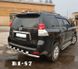 Защита заднего бампера труба с зубами Toyota Prado 150 2009+ г.в.