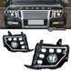 Передние фары лед Mitsubishi Pajero 2006-2018 г.в. Митсубиси Паджеро, Внешний Тюнинг, Mitsubishi, Альтернативная оптика, Pajero, Новое, На штатные места, PAJERO IV (V8_W, V9_W) 2006-