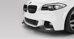 Накладка переднього бампера ( губа, накладка, спліттер ) BMW M5 F10 в стилі VOERSTEINER карбон