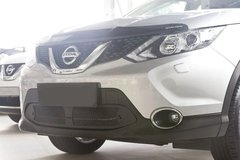 Защитная сетка переднего бампера Nissan Qashqai 2014-2018 г.в. Нисан Кашкай