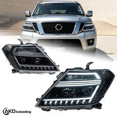 Передние тюнинг лед фары для Nissan Patrol Y62 2010-2019 г.в. Нисан Патрол, Nissan, Patrol, PATROL (Y62) 2010-